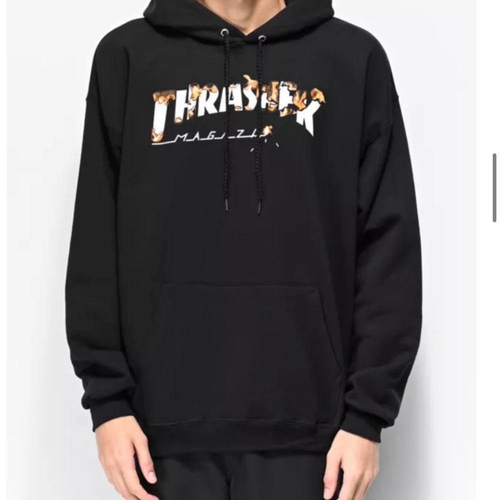 Thrasher Intro Burner Black Hoodie